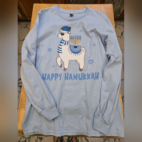 unbranded Tops - NWOT Happy Hanukkah long sleeve shirt and NWT socks